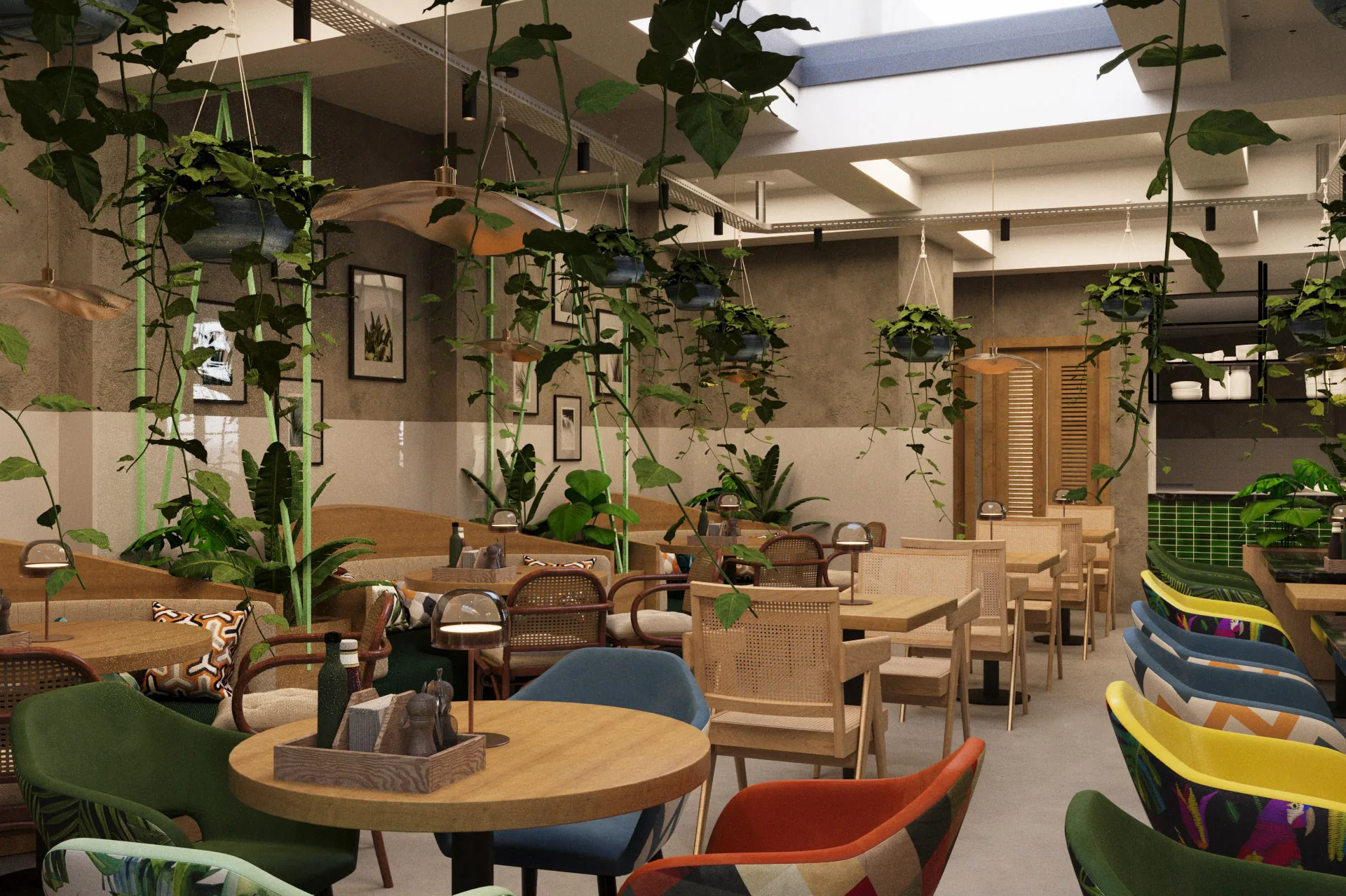 Artizans commercial interior project by Palm Construction
