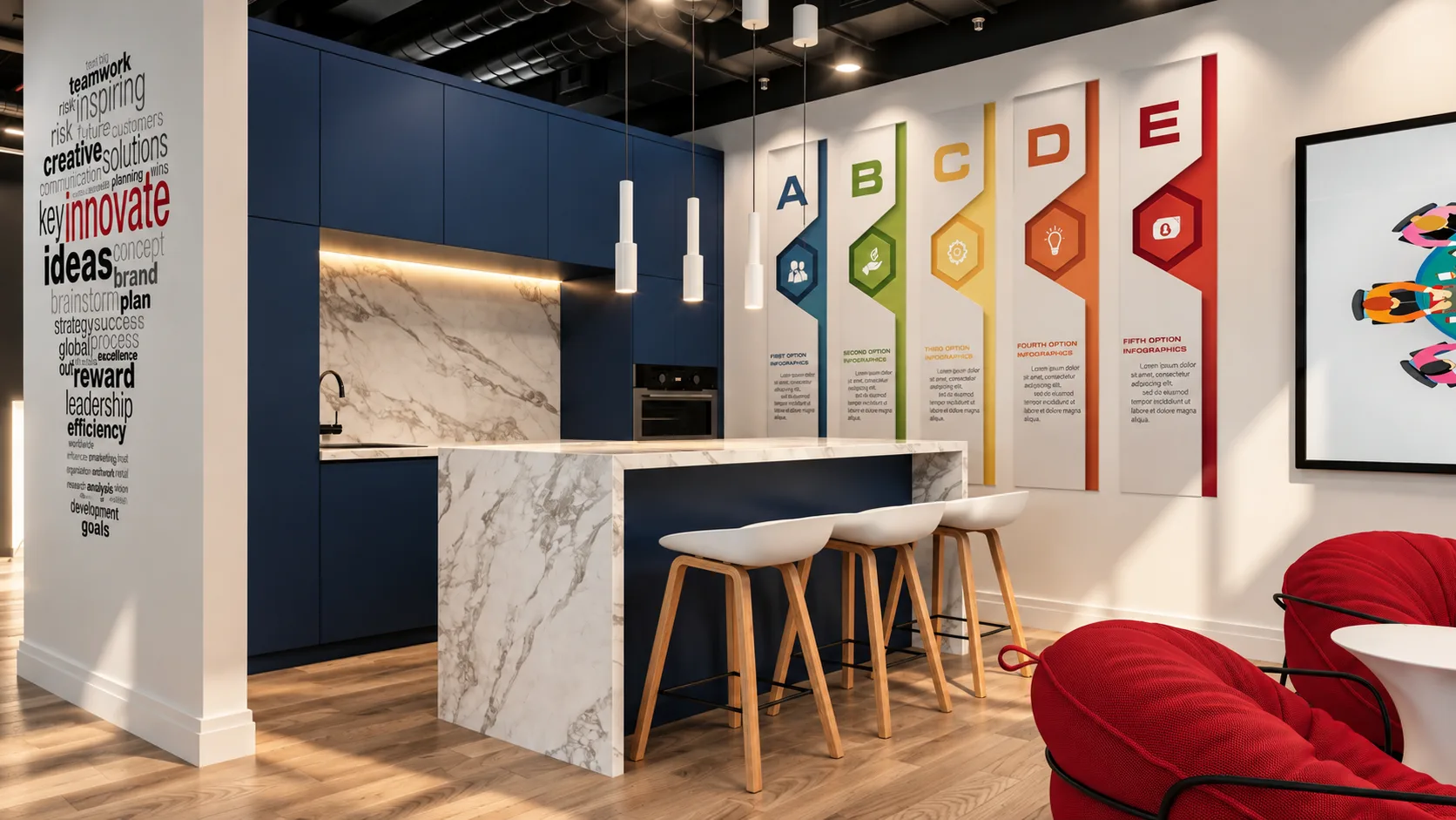 Edushift Milton Keynes interior project by Palm Construction