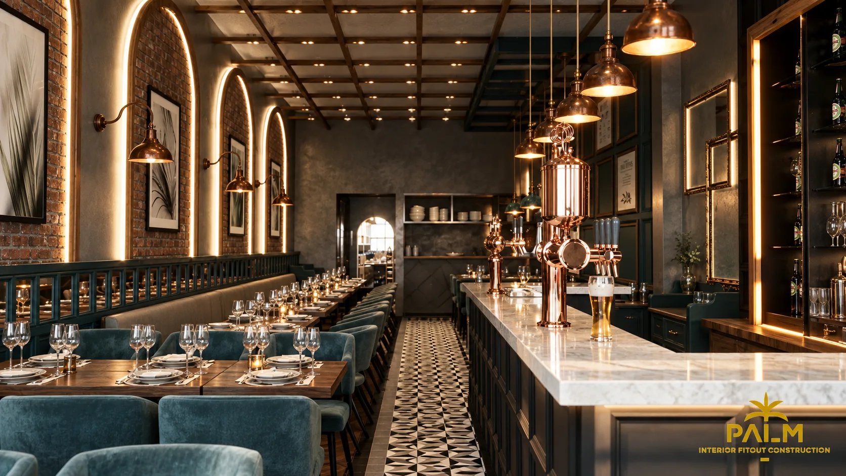 Ephesus Meze & Grill Colney interior project by Palm Construction