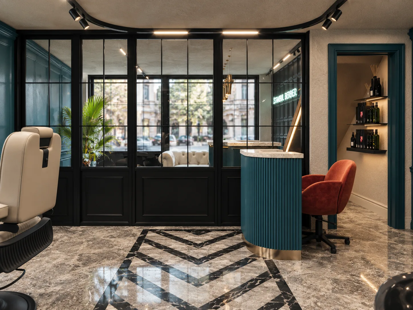 Istanbul Barber Wolverton Milton Keynes interior by Palm Construction