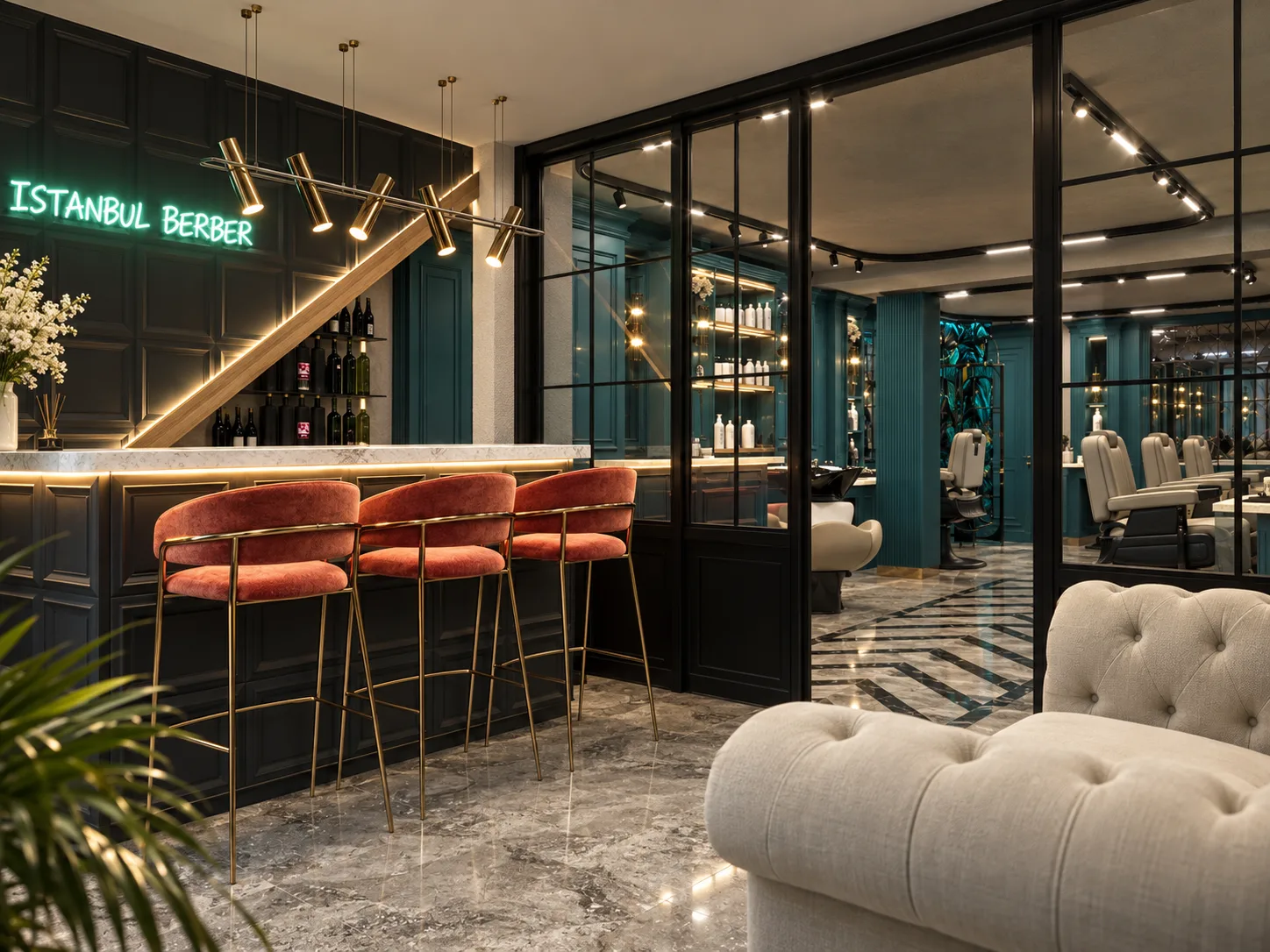 Istanbul Barber Wolverton Milton Keynes interior by Palm Construction