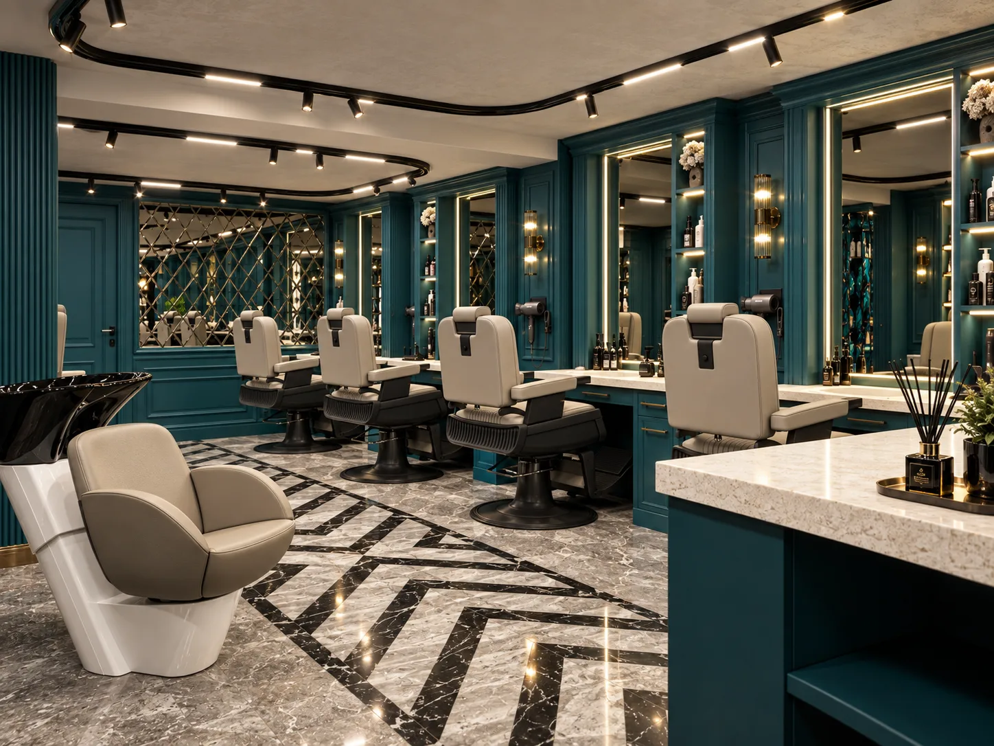 Istanbul Barber Wolverton Milton Keynes interior by Palm Construction