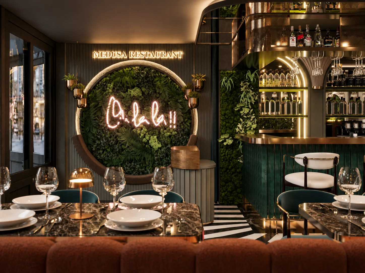 Medusa Restaurant Leigh-on-Sea interior project by Palm Construction