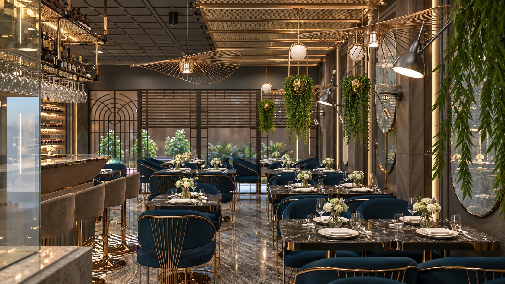 Mila Restaurant Chelmsford interior project by Palm Construction
