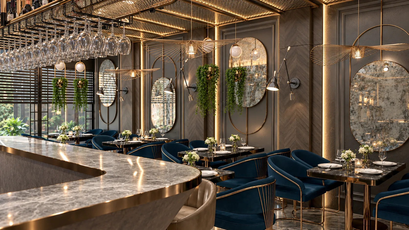 Mila Restaurant Chelmsford interior project by Palm Construction